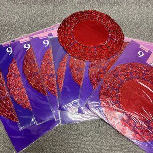 Packs Of Vintage Doilies Red Around 73 Total Valentines Day